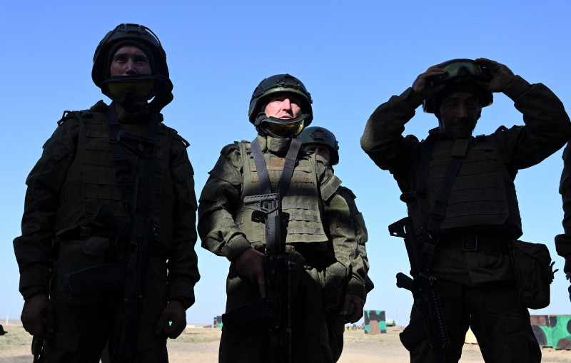 Obuka ruskih snaga u Rostovu (izvor: Sergey Pivovarov/Reuters/Guliver Image)