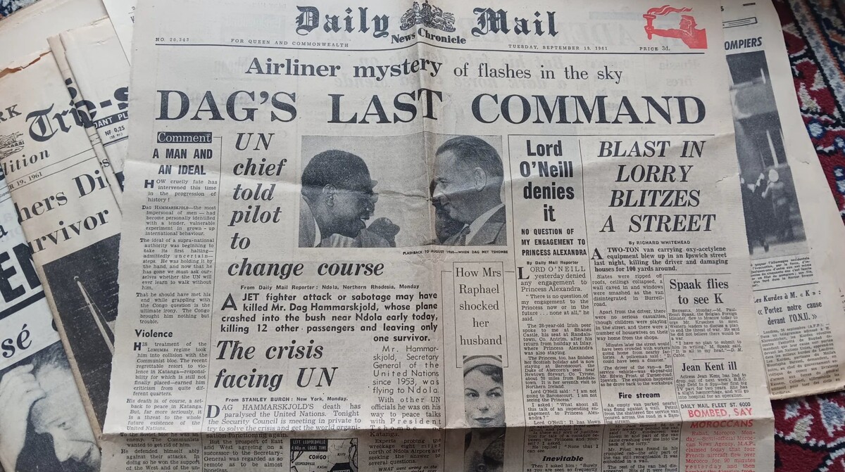 The Daily Mail front page on the day after the tragedy