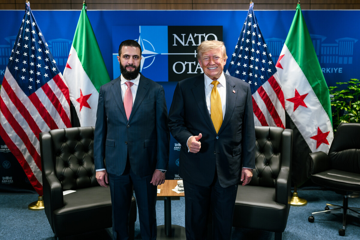 Ahmed al-Sharaa i Donald Trump za vrijeme NATO summita u Turskoj 8. srpnja 2026.