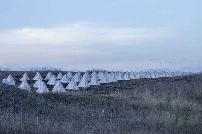 Protutenkovske barijere u istočnoj regiji Donjeck, 6. travnja 2024. (izvor: AP Photo/Alex Babenko/Guliver Image)