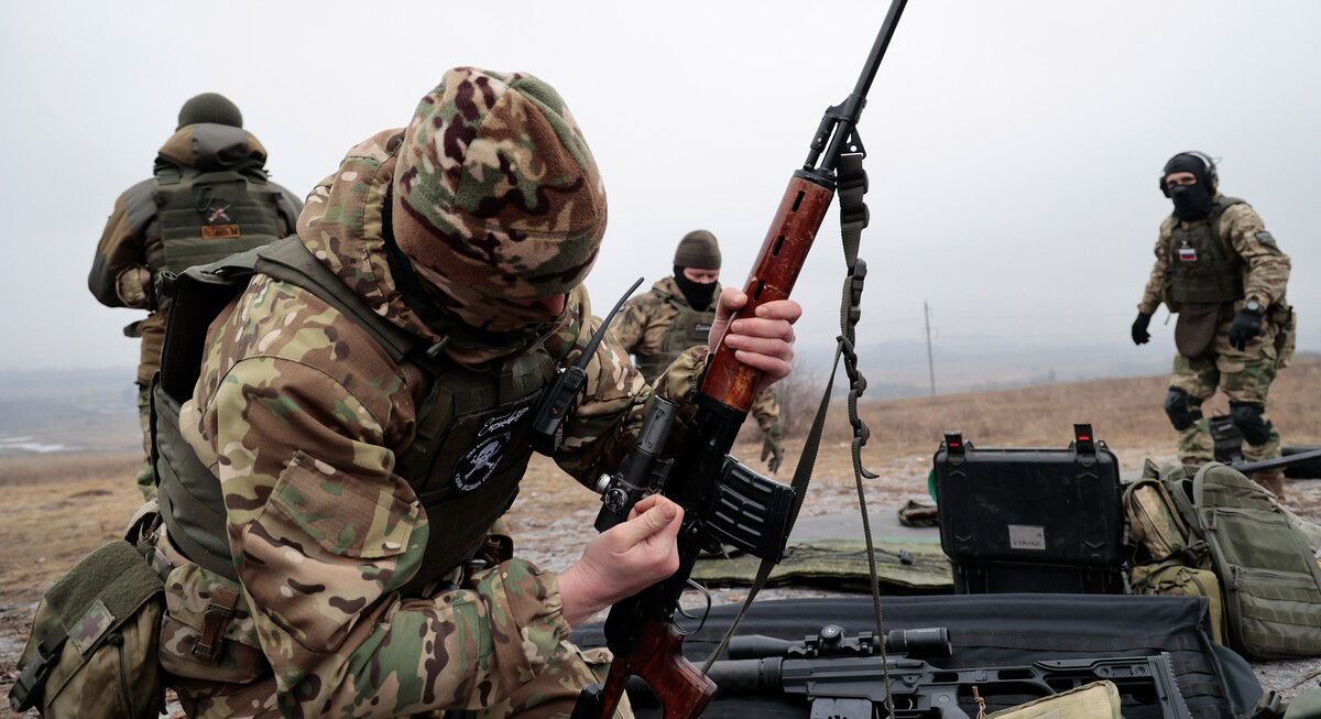 Obuka ruskih vojnika u Donjecku, 31. siječnja 2023. (izvor: AP Photo/Alexei Alexandrov/Guliver Image)