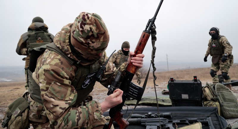 Obuka ruskih vojnika u Donjecku, 31. siječnja 2023. (izvor: AP Photo/Alexei Alexandrov/Guliver Image)