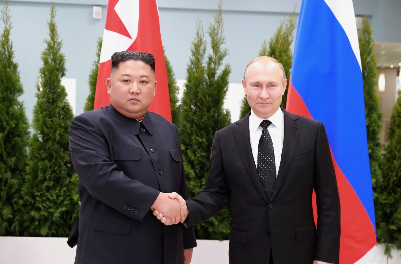 Kim Jong Un i Vladimir Putin, sastanak 2019. godine (izvor: KCNA)