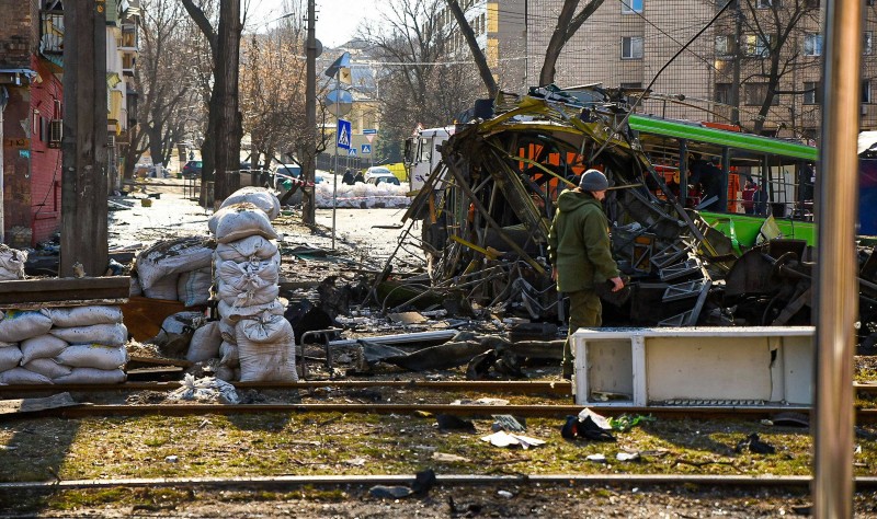 Scena iz Kijeva, 14. ožujka 2022. (izvor: Imago Lifestyle / Madeleine Kelly / Guliver Image)