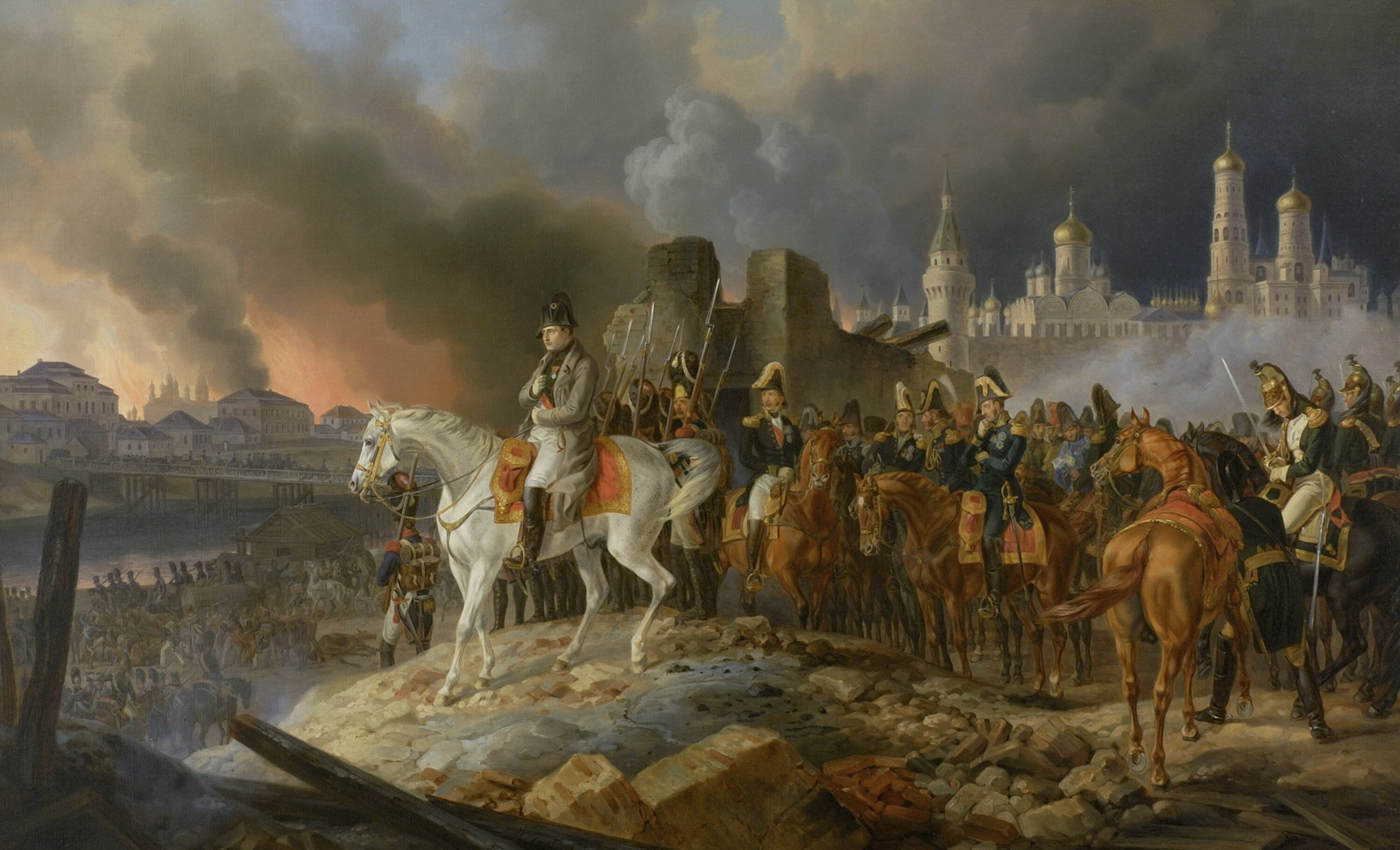 Napoleon i Moskva u plamenu