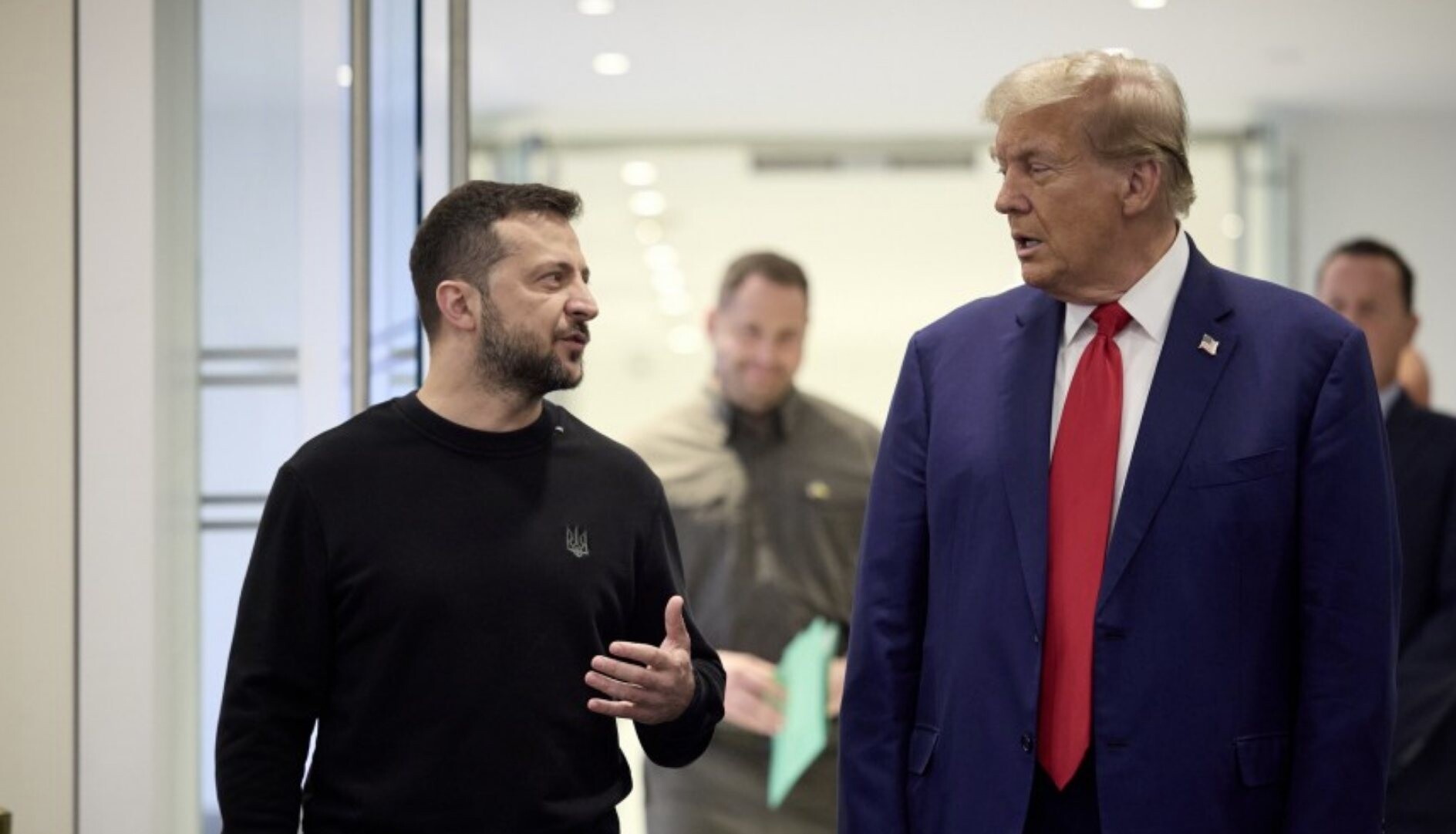 Zelenski i Trump, fotografija iz 2024.