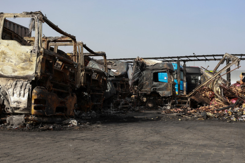 Scena nakon ruskog udara u regiji Odesa, 2. listopada 2024. (izvor: Nina Liashonok/Reuters/Guliver Image)