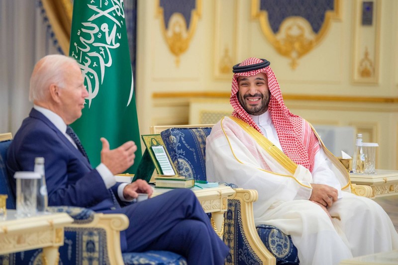 Biden kod MbS-a u Saudijskoj Arabiji 15. srpnja 2022. (izvor: Imago Lifestyle / Saudi Press Agency / Guliver Image)