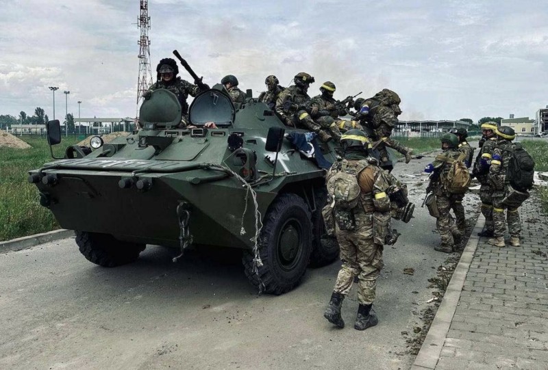 Navodni pripadnici skupine Legija Slobodna Rusija (izvor: Twitter)