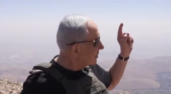Benjamin Netanyahu na planini Hermon