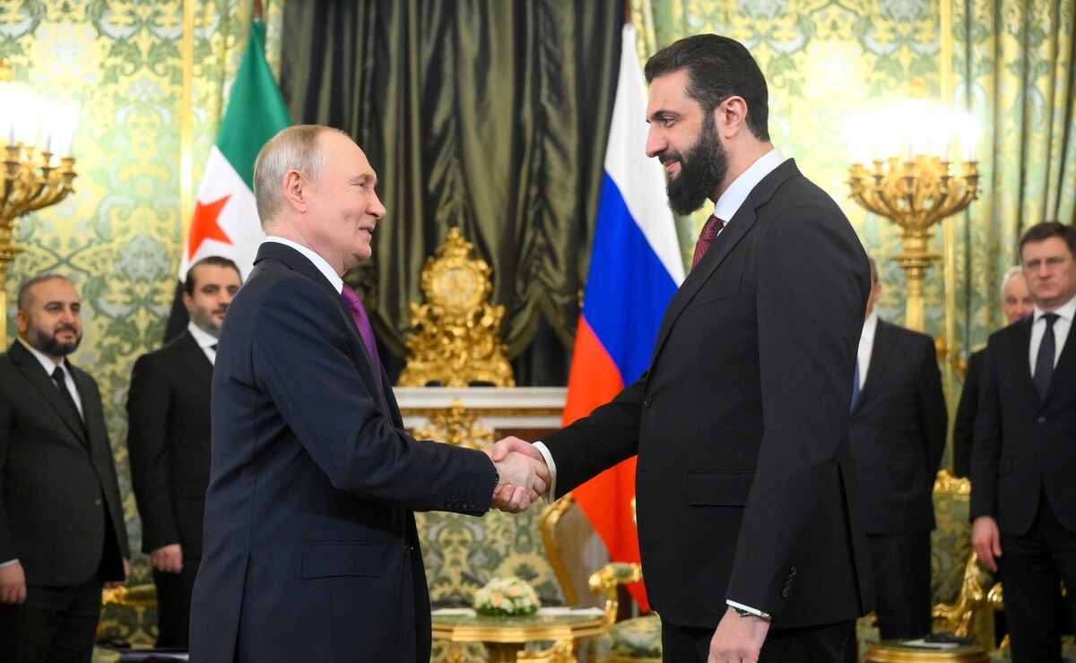 Putin i Sharaa, sastanak u Kremlju, siječanj 2026.