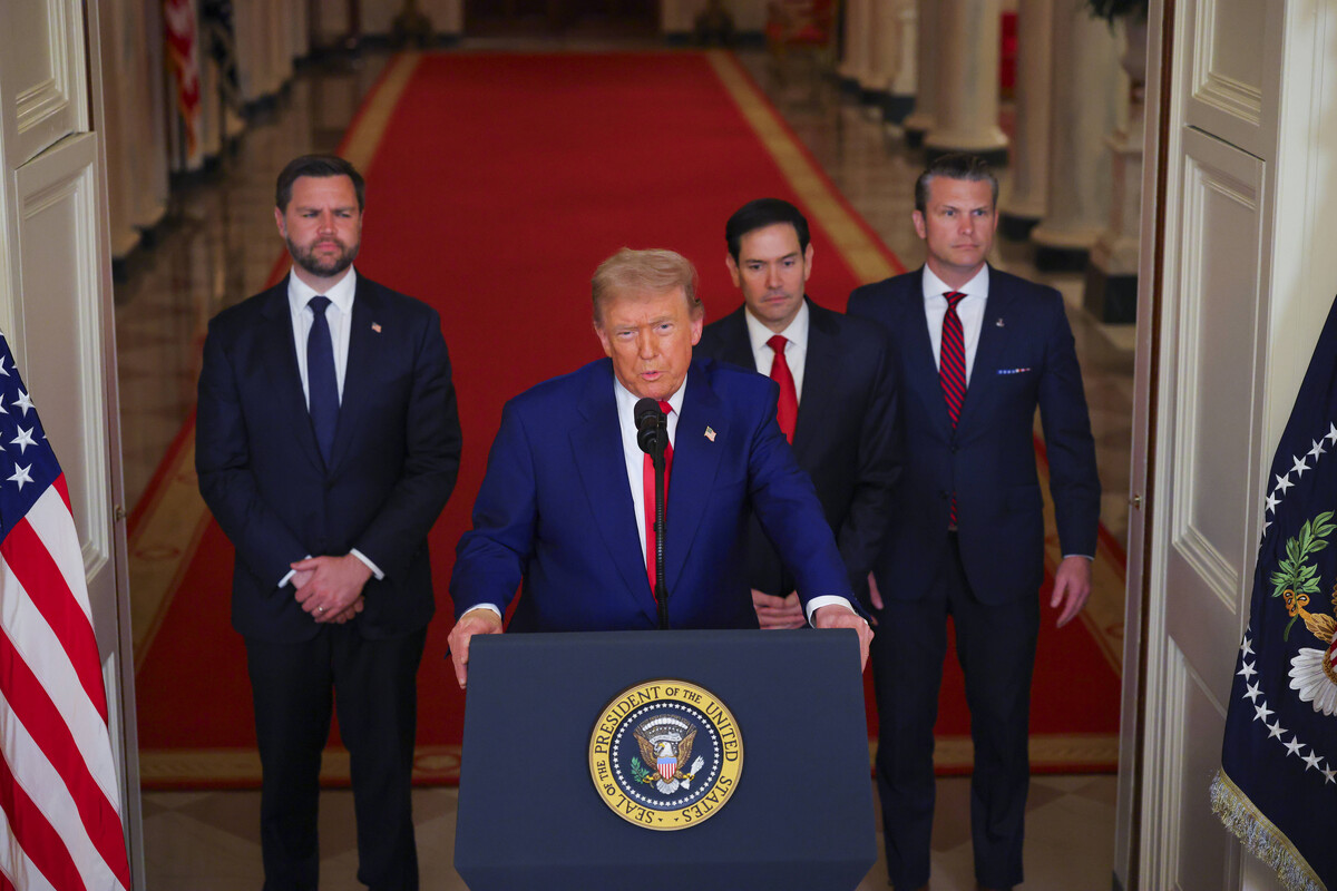 Trump obznanjuje početak napada na Iran 21. lipnja (po američkom vremenu) 2025. (izvor: MediaPunch / Guliver Image)