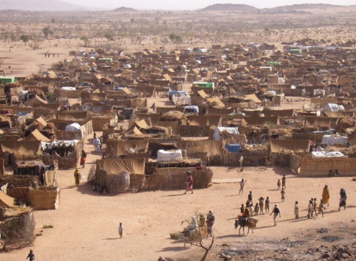 Refugees from Darfur at a camp in Chad, 2005