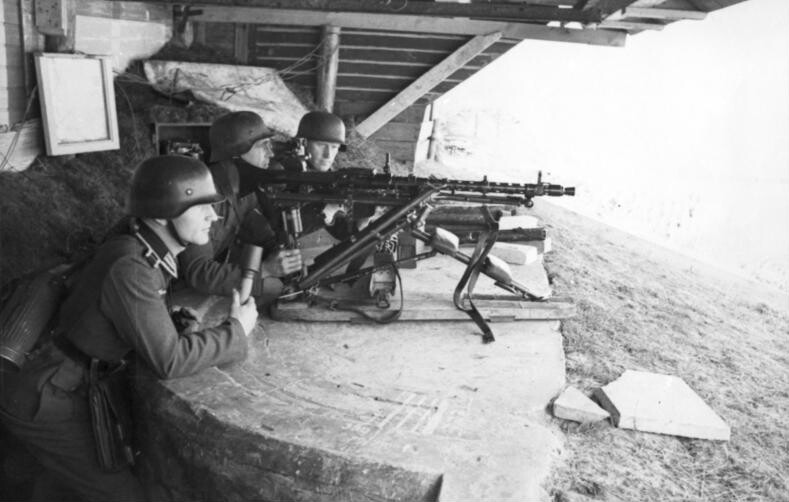 German MG34 machine-gun position