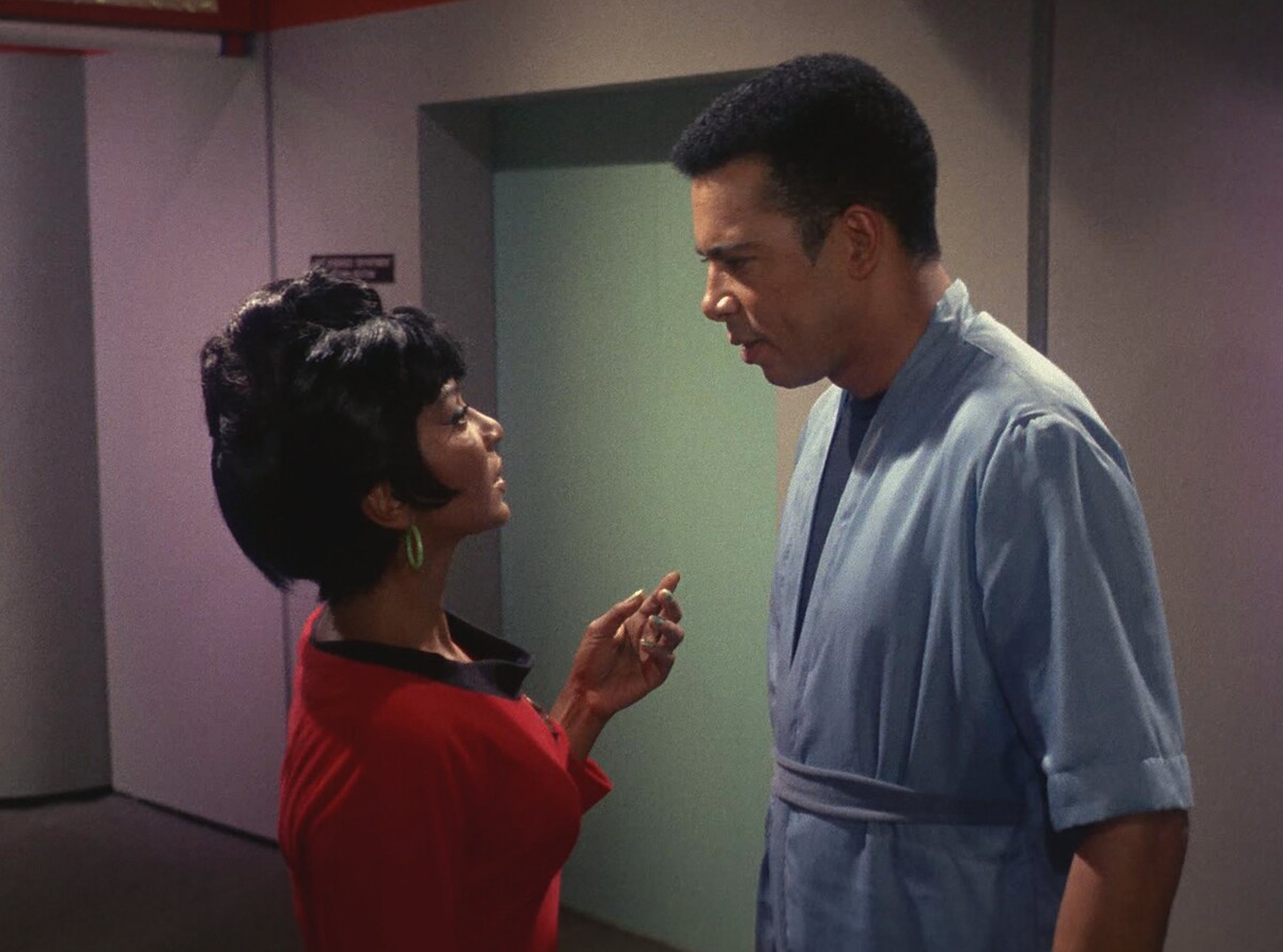 Scene from the first episode, ",The Man Trap",