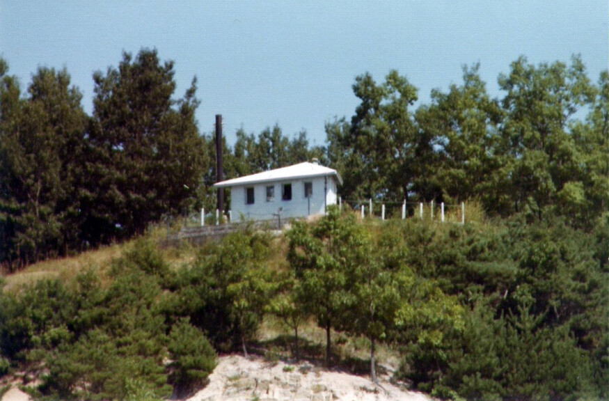 The observation post from which photographs of the axe killings were taken