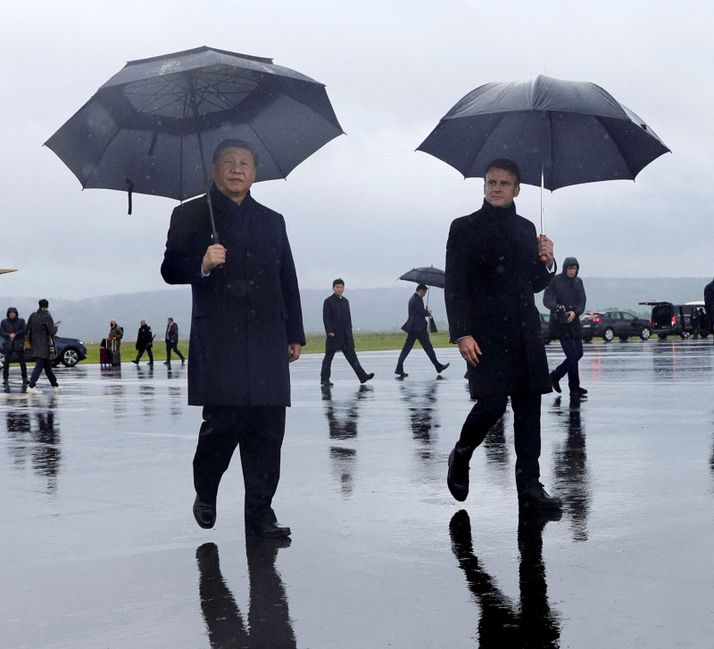 Posjet kineskog predsjednika Francuskoj, fotografija iza svibnja 2024. (izvor: Aurelien Morissard/Reuters/Guliver Image)