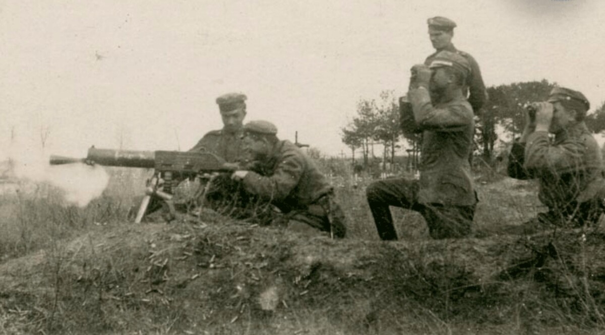 There was certainly no shortage of machine guns in the battle