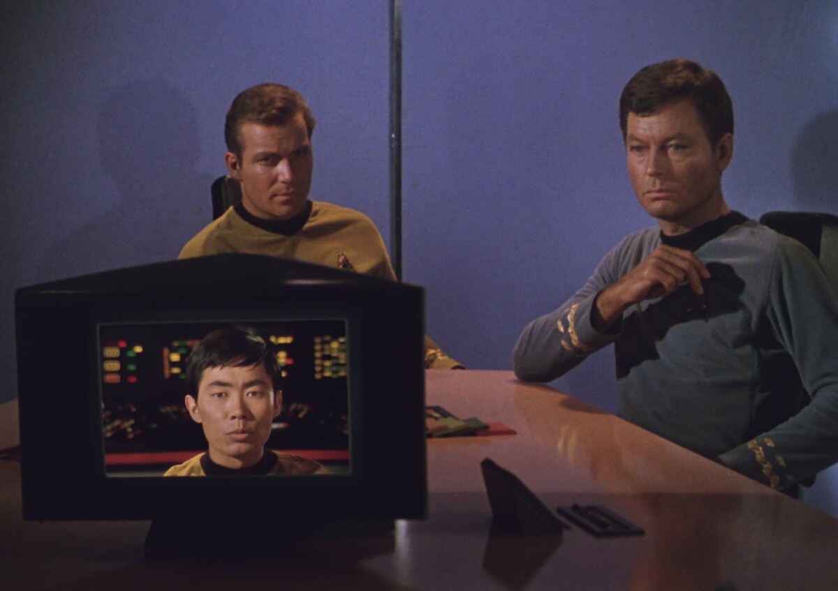 Scene from the first episode, ",The Man Trap",