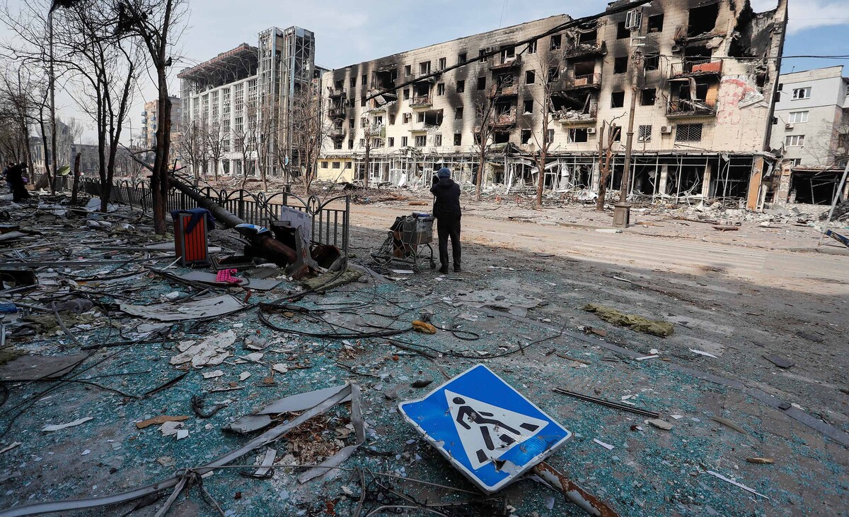 Devastacija u Mariupolju, 11. travnja 2022. (izvor: REUTERS/Alexander Ermochenko/Guliver Image)
