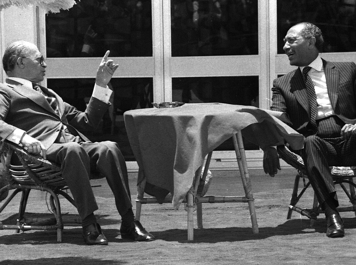 Anwar Sadat and Menachem Begin