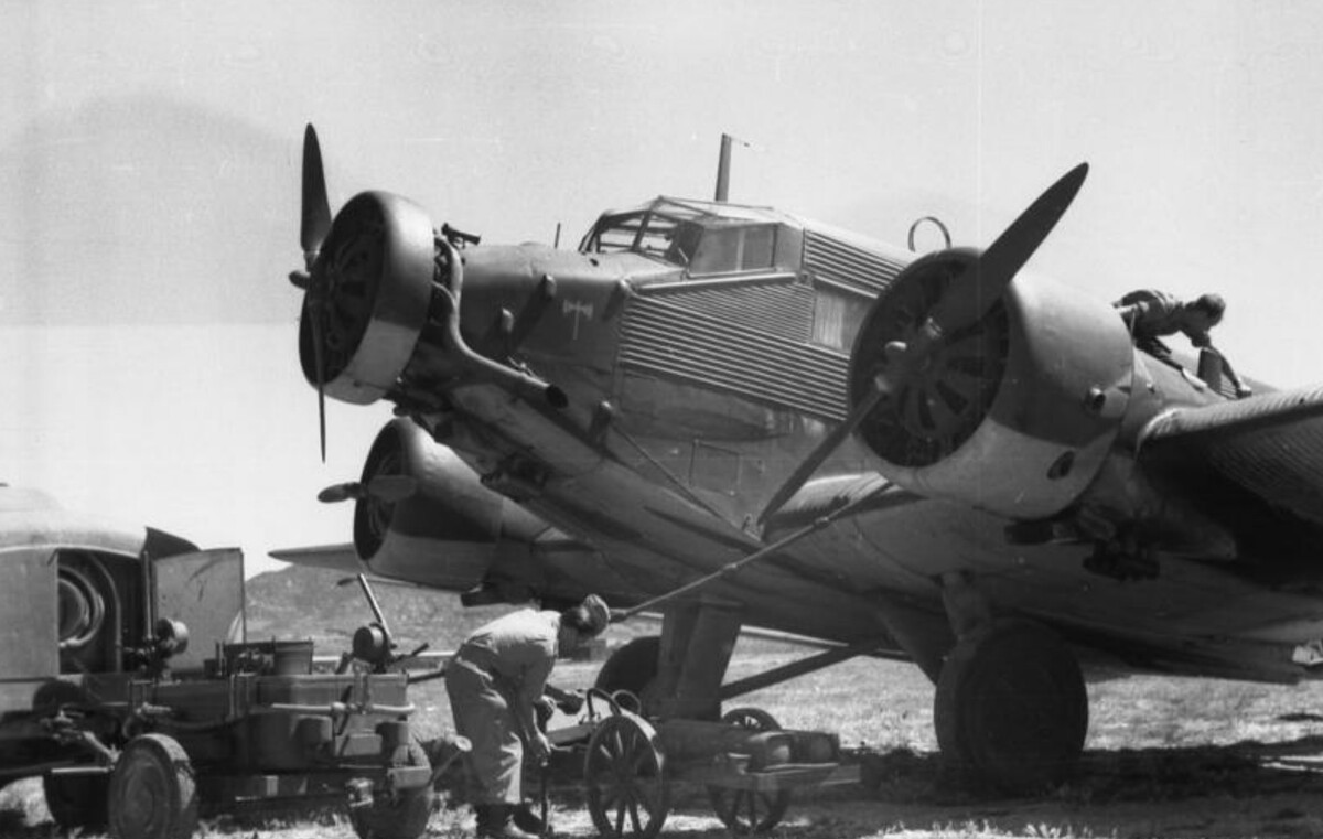 German Ju 52 aircraft
