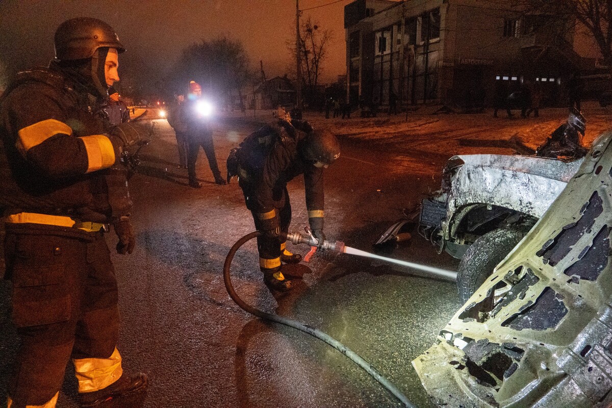 Scena nakon napada dronovima