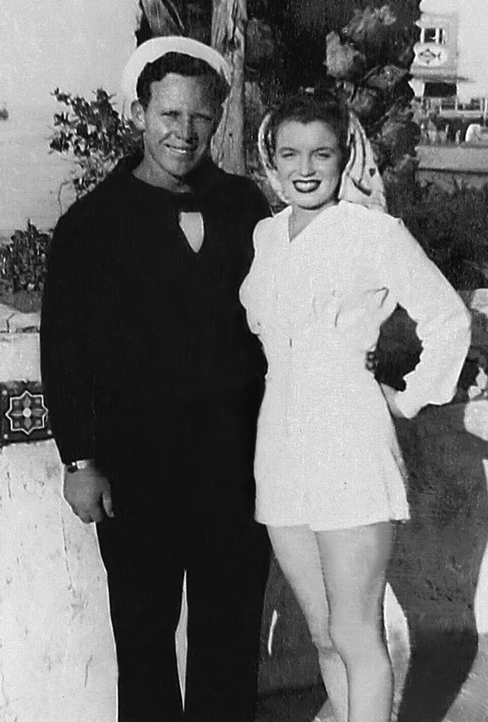 Marilyn Monroe and her first husband, James Dougherty — she married at sixteen and divorced at twenty