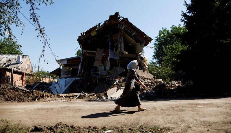 Scena iz mjesta Kostiantinivka, regija Donjeck (izvor: REUTERS/Ammar Awad/Guliver Image)