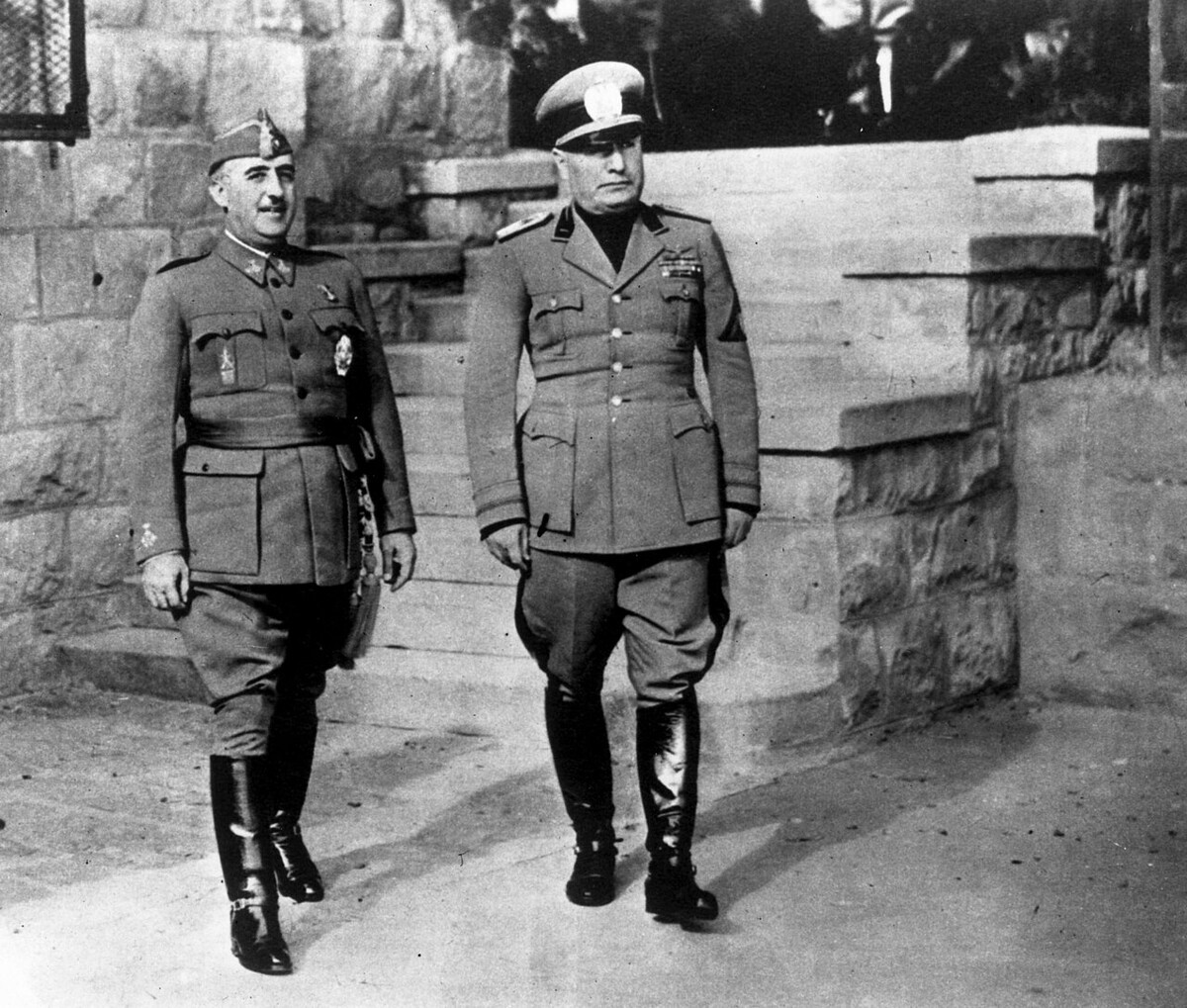 Francisco Franco and Benito Mussolini in 1941