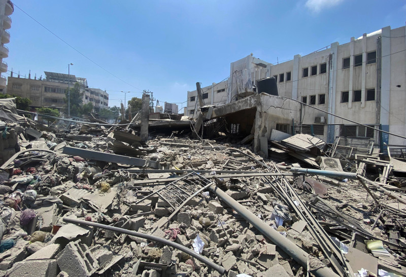 Scena nakon izraelskog napada na UNRWA centar u Gazi, 23.6.2024, (izvor: Hadi Daoud / apaimages / Imago Lifestyle / Guliver Image)