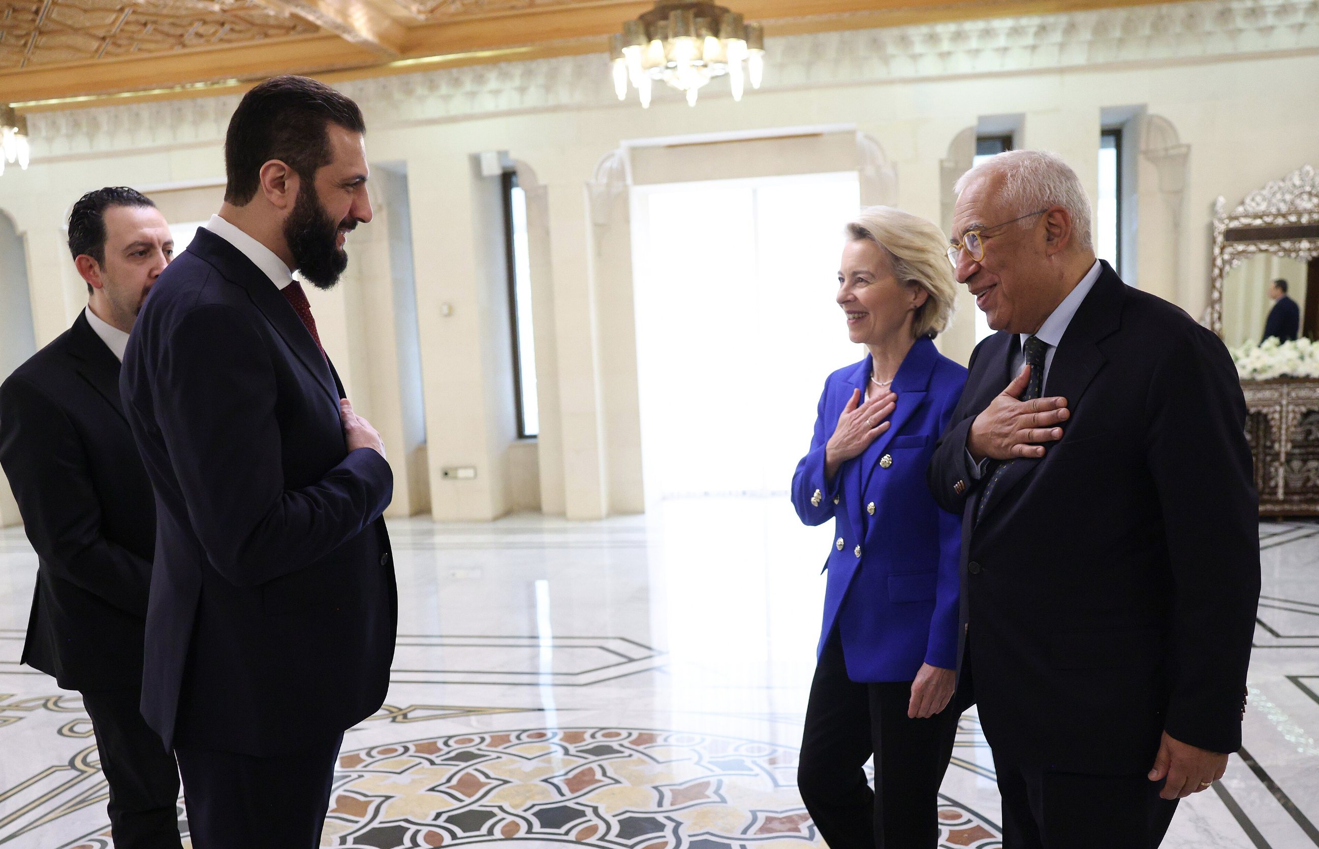 Ahmed al-Sharaa i EU delegacija