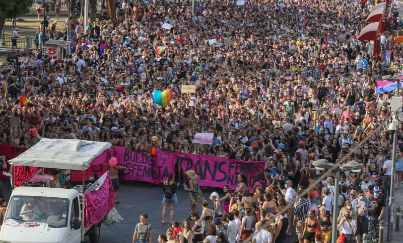 Gay Pride parada u Bologni, 3. srpnja 2021. (izvor: Guido Calamosca/LaPresse via AP/Guliver Image)