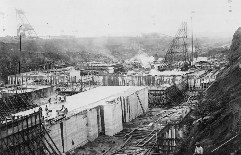 Izgradnja Panamskog kanala, fotografija iz 1910. (izvor: Library of Congress / javna domena)