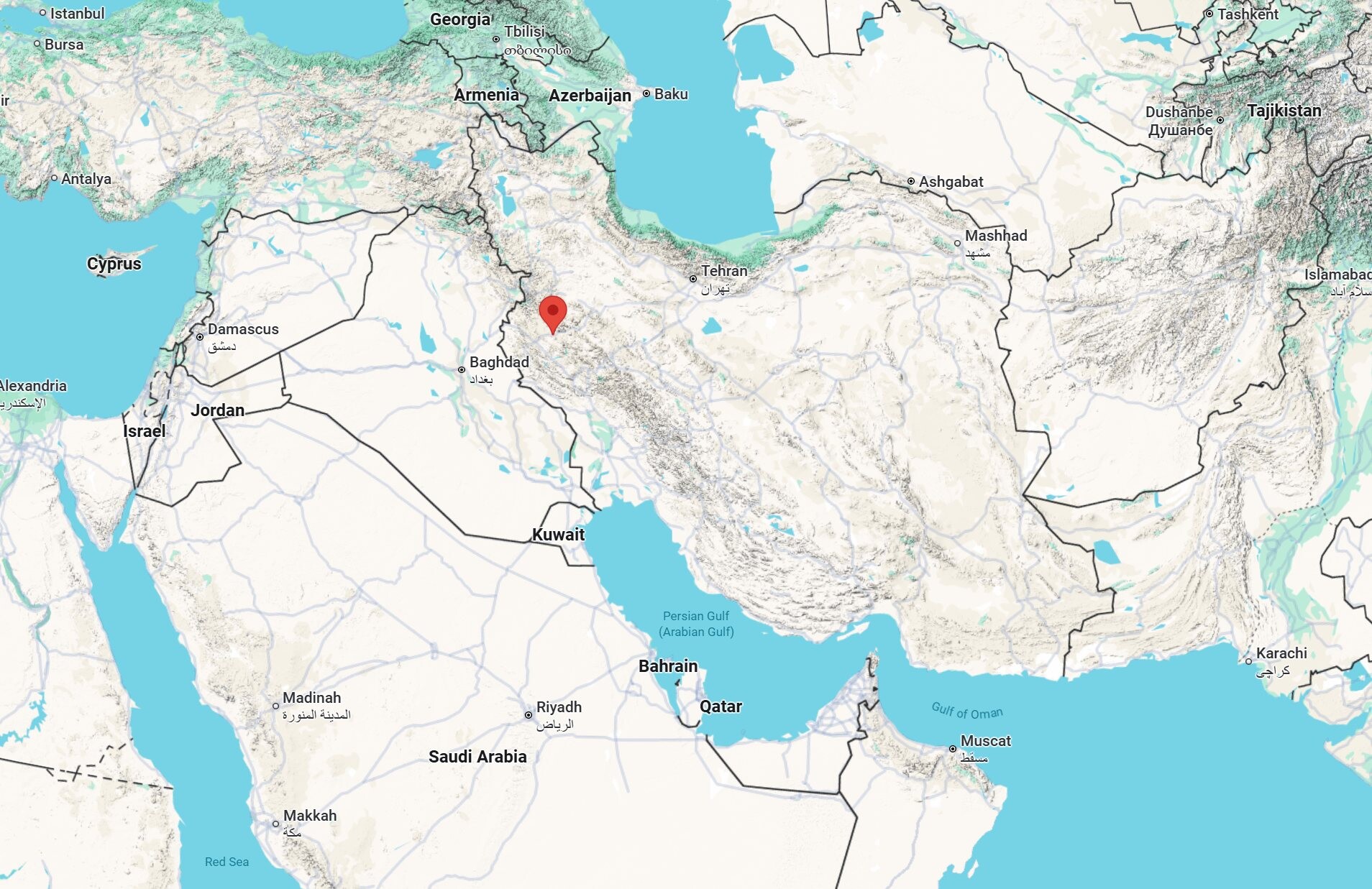 Grad Kermanshah na zapadu Irana