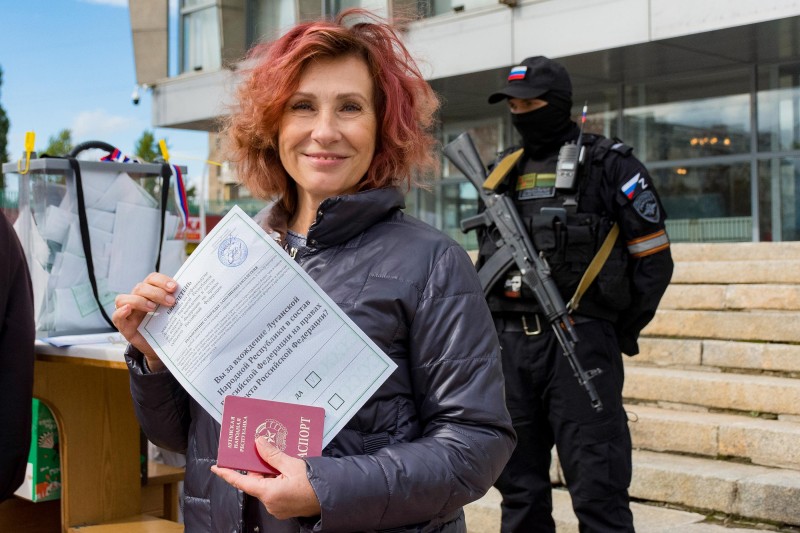 Referendum u Lugansku, 24. rujna 2022. (izvor: AP Photo / Guliver Image)
