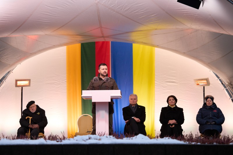 Zelenski u Vilniusu, 9. siječnja 2024. (izvor: ured ukrajinskog predsjednika)