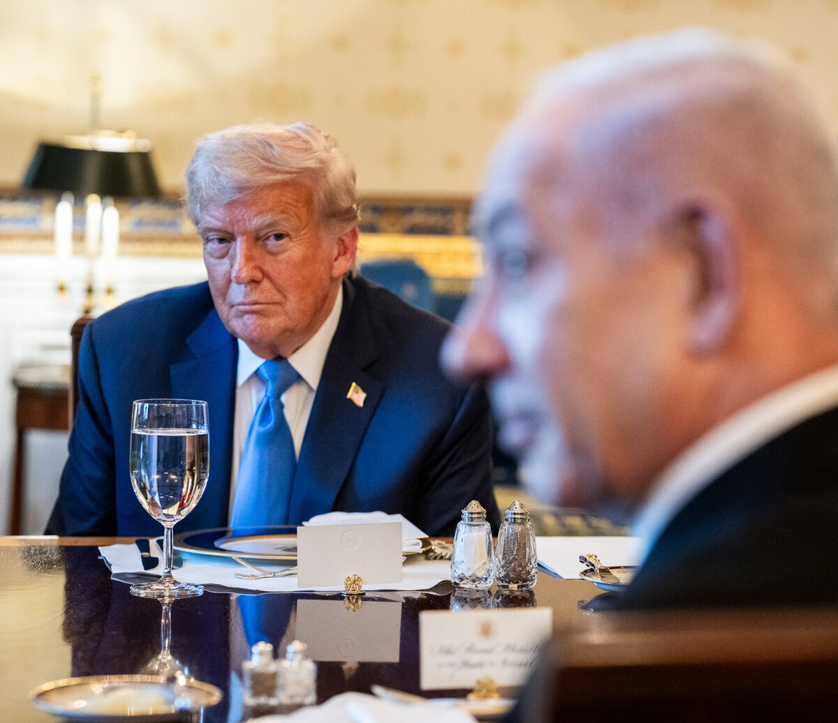 Trump i Netanyahu u Bijeloj kući, fotografija iz srpnja 2025.