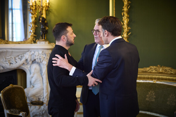 Zelenski, Starmer i Macron, ožujak 2025.