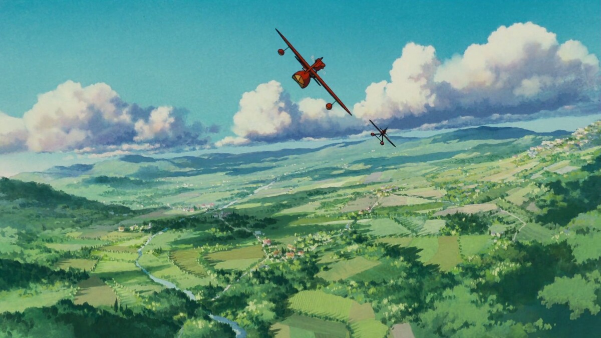 Scena iz animiranog filma \"Porco Rosso\" (1992.), Studio Ghibli
