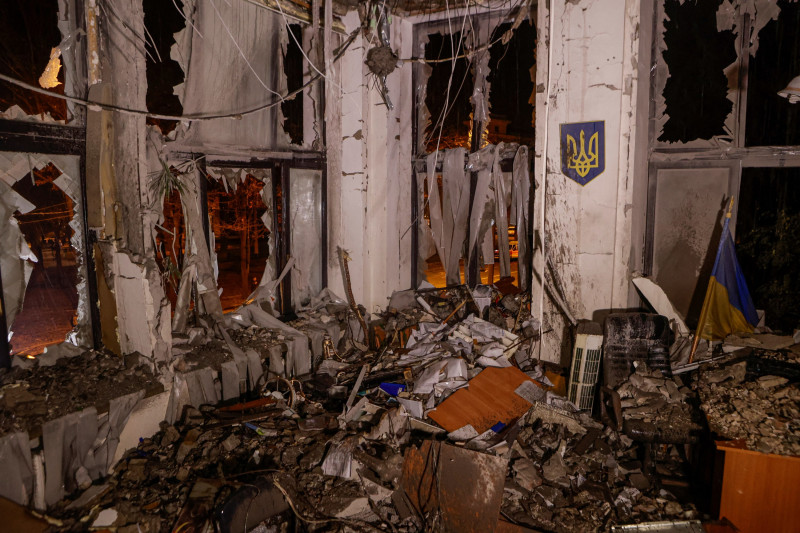 Scena nakon ruskog napada na Harkov, 29. listopada 2024. (izvor: Sofiia Gatilova/Reuters/Guliver Image)