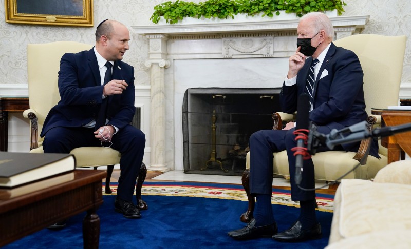 Naftali Bennett i Joe Biden u Bijeloj kući, 27. kolovoza 2021. (izvor: AP Photo/Evan Vucci/Guliver Image)