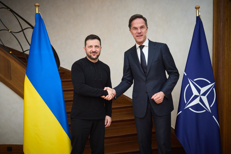 Volodimir Zelenski i Mark Rutte u Bruxellesu, 7. ožujka 2025. (izvor: Ured ukrajinskog predsjednika)