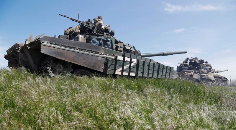 Ruske snage u blizini Novoazovska u regiji Donjeck, 6. svibnja 2022. (izvor: REUTERS/Alexander Ermochenko/Guliver Image)