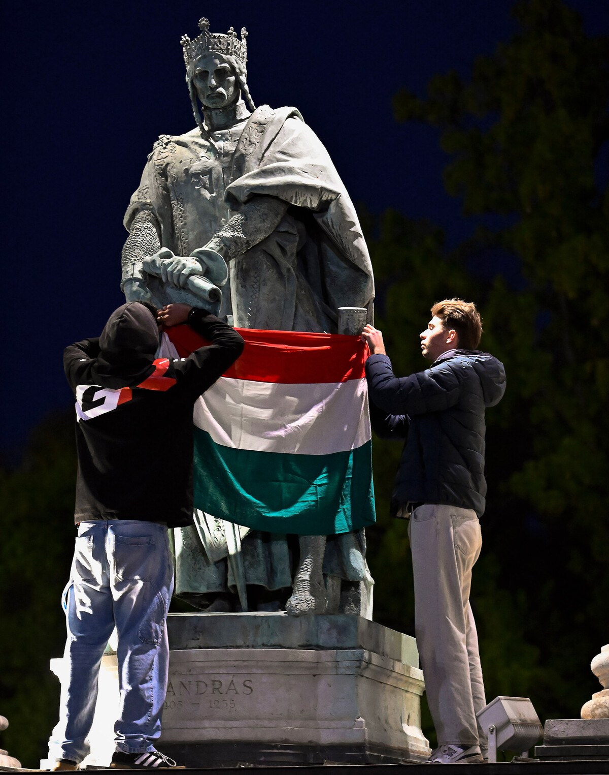 Spomenik s mađarskom zastavom u Budimpešti