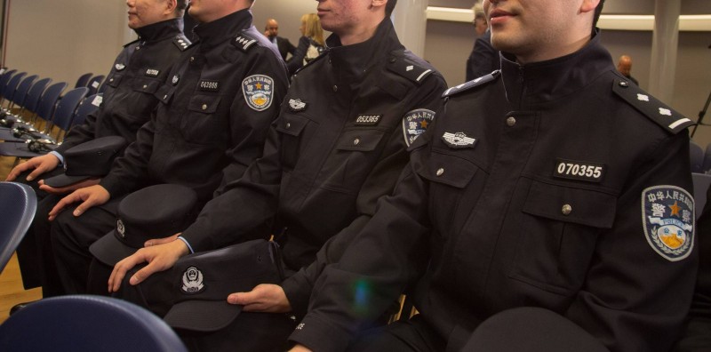 Pripadnici kineske policije u Italiji za vrijeme ceremonije formiranja zajedničkih jedinica 2016. godine (izvor: Imago Lifestyle / Guliver Image)