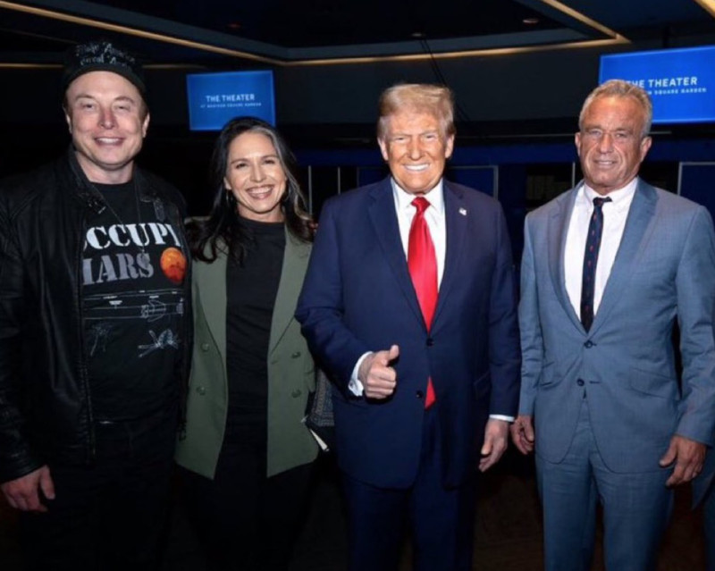 Musk, Trump, Gabbard i Kennedy (izvor: Elon Musk / X)
