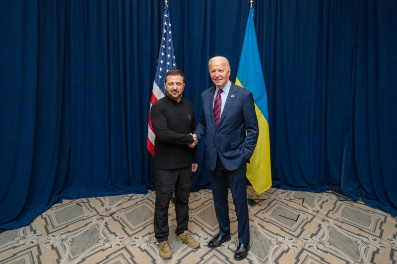 Volodimir Zelenski i Joe Biden, sastanak u New Yorku 26. rujna 2024. (izvor: ured ukrajinskog predsjednika)