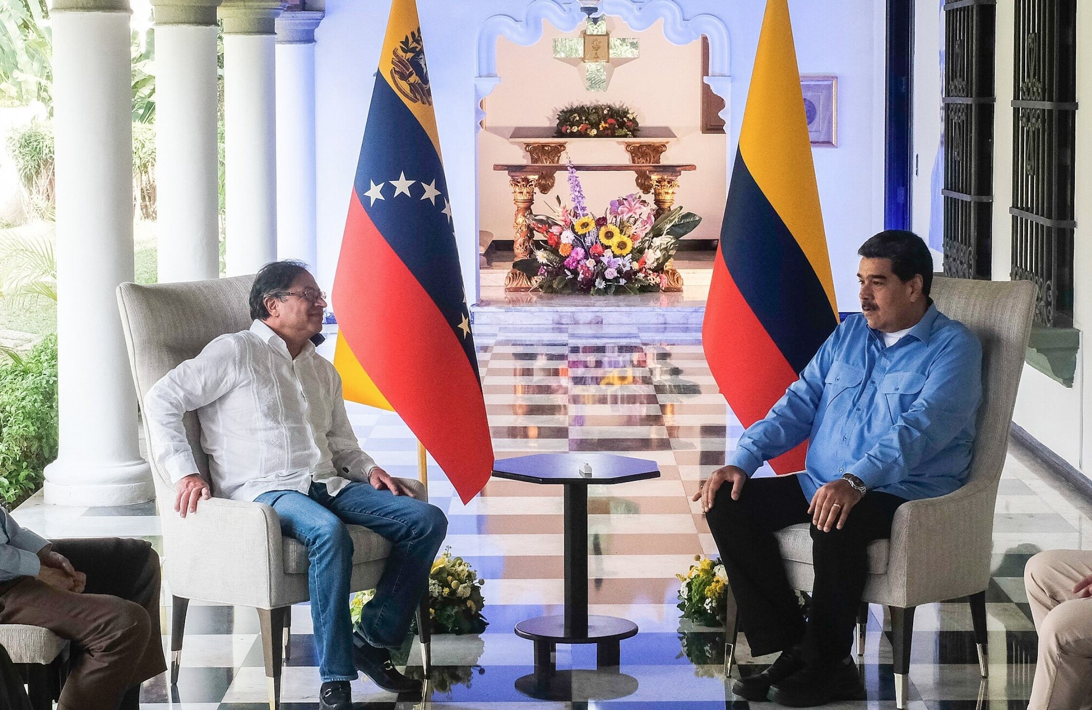Gustavo Petro i Nicolas Maduro u Caracasu, fotografija iz 2023.