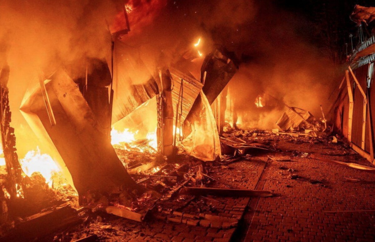 Požar u Odesi nakon napada